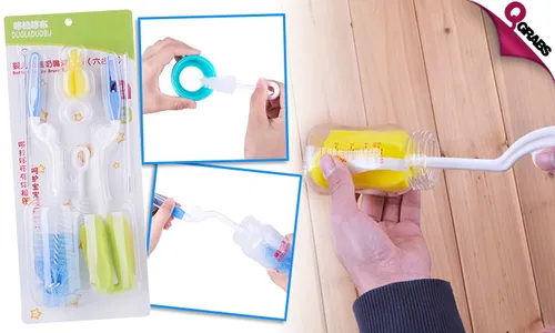 6-Piece Bottle Cleaning Set!